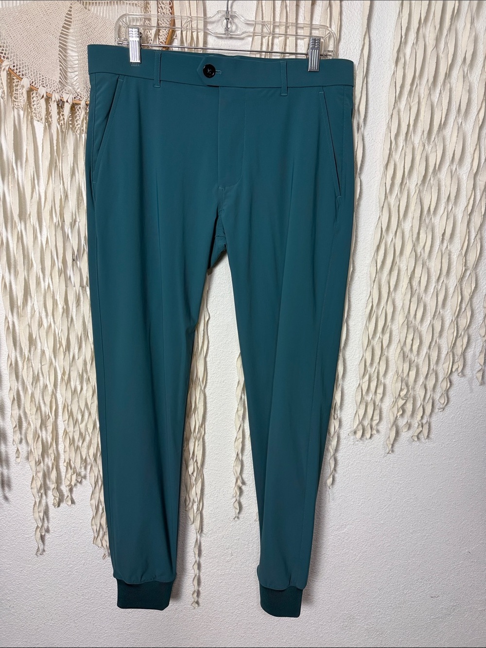 Greyson Montauk Performance Joggers in Teal Green Size 32